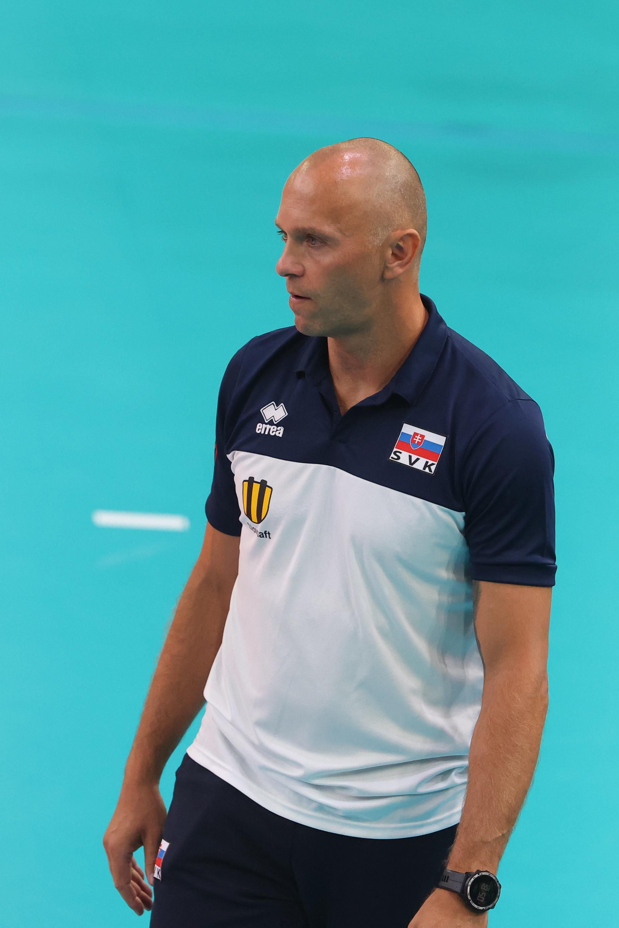 Tréner slovenských volejbalistov Marek Kardoš