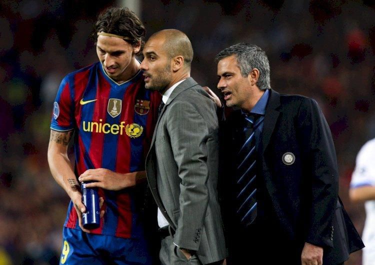 Zlatan Ibrahimovič, Pep Guardiola, José Mourinho