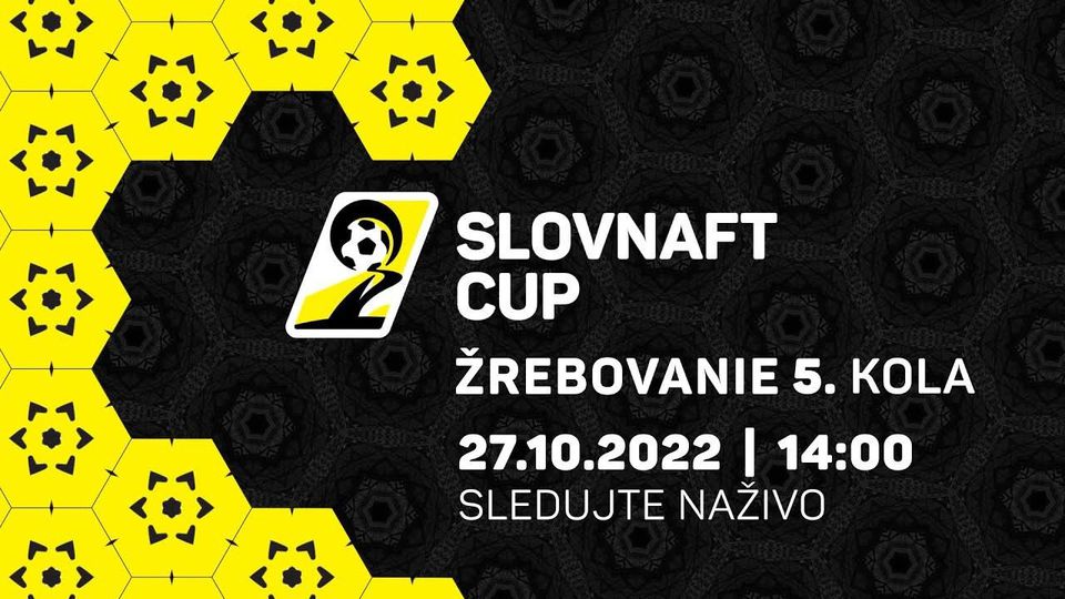 NAŽIVO: Žreb 5. kola Slovnaft Cupu 2022/23 (Slovenský pohár)