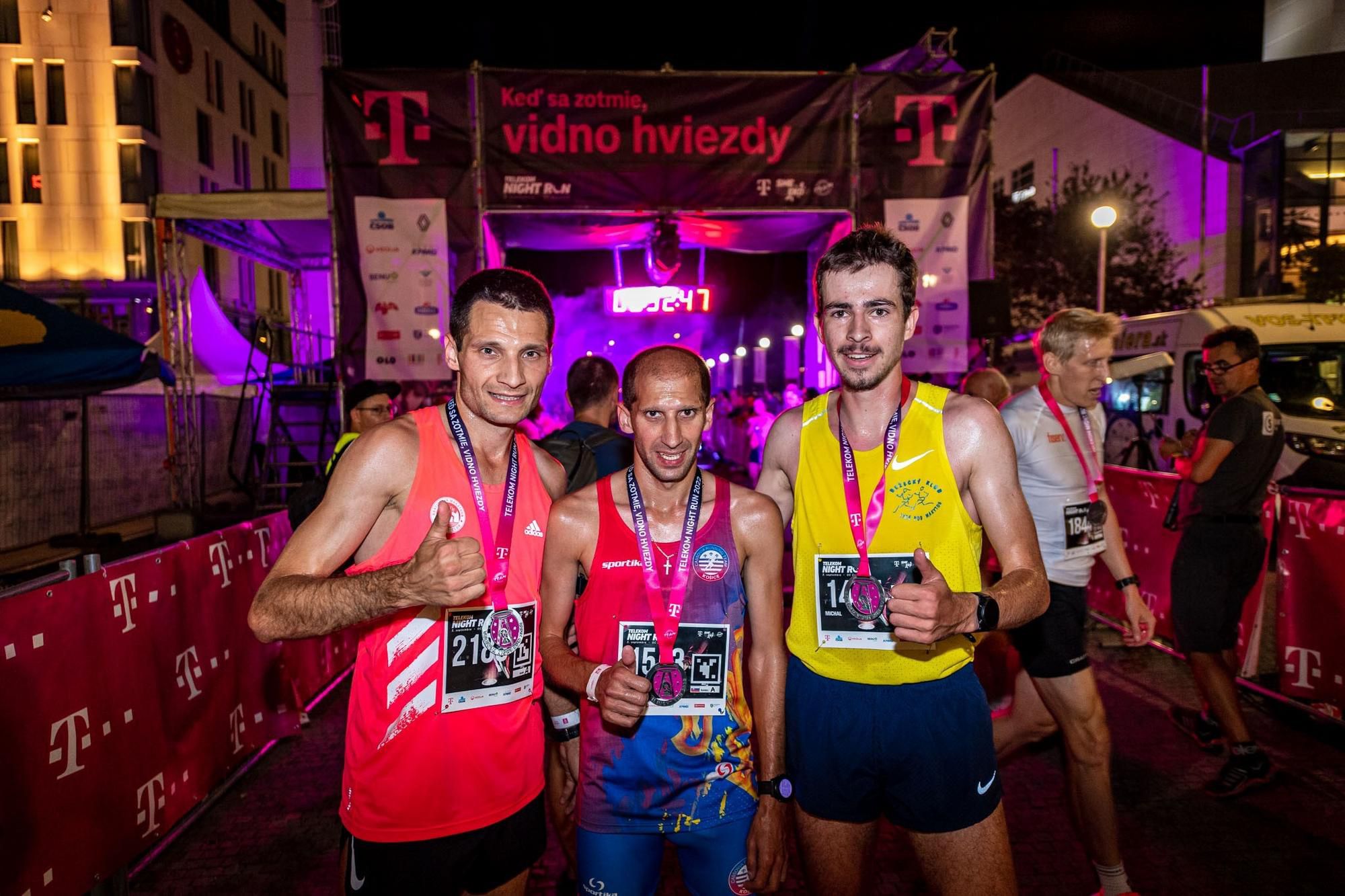 Víťazi mužskej kategórie Telekom Night Run 2022