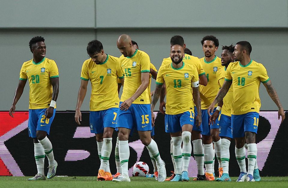 Hráči Brazílie.