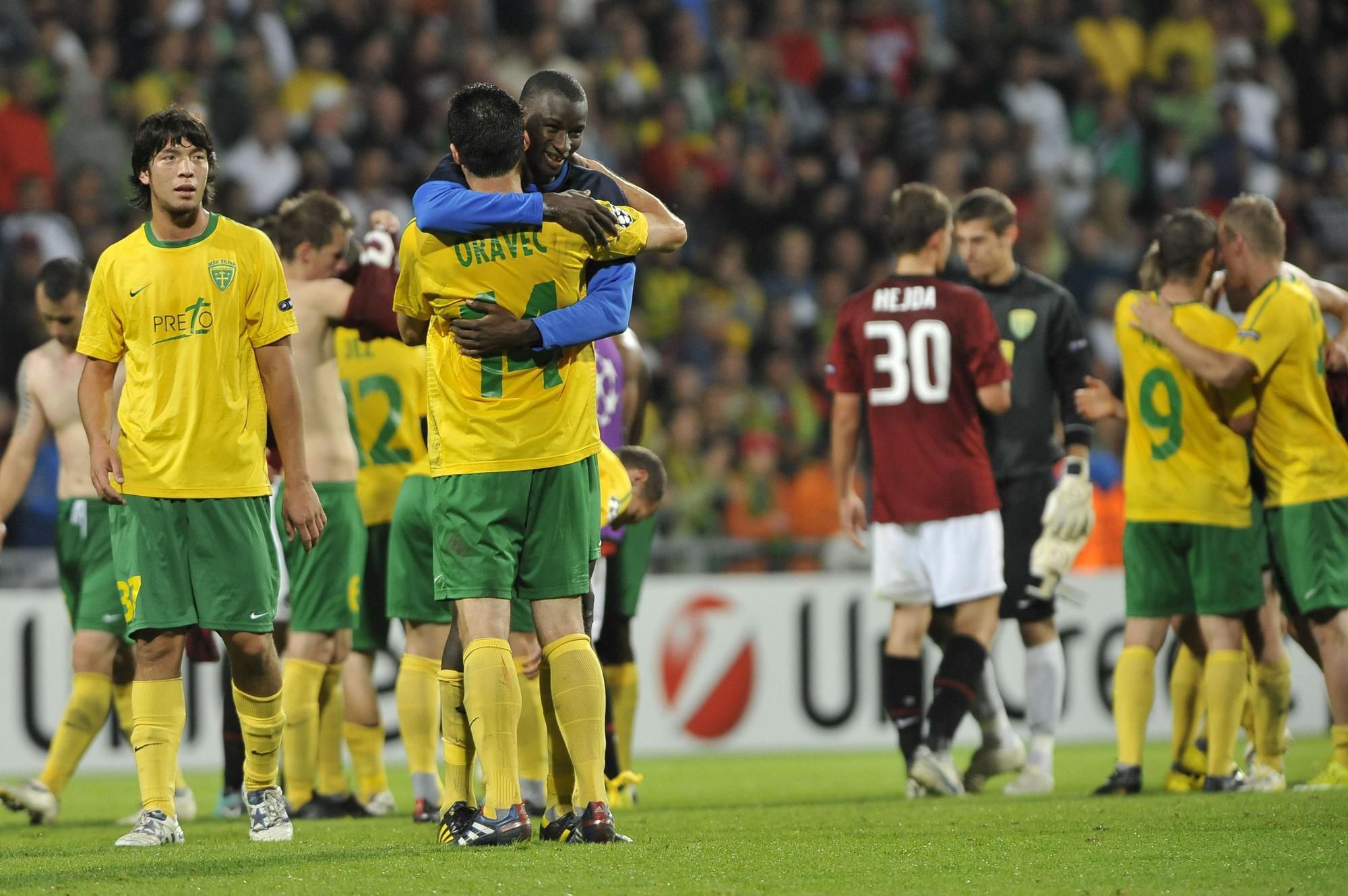 MŠK Žilina bol posledným slovenským klubom v skupine Ligy majstrov (2010)