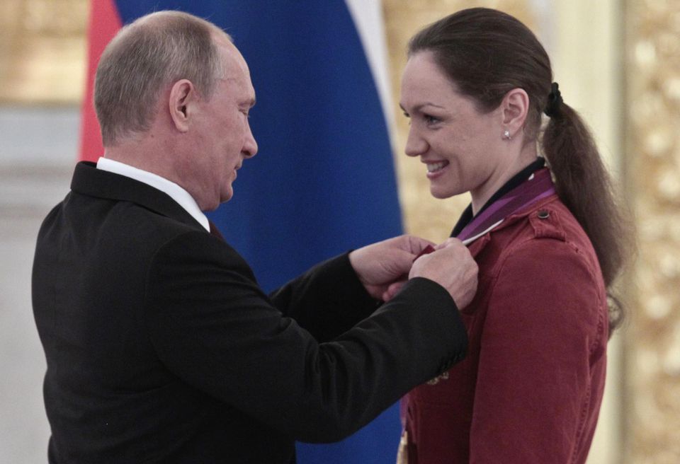 Vladimir Putin a Anastasia Davydovová