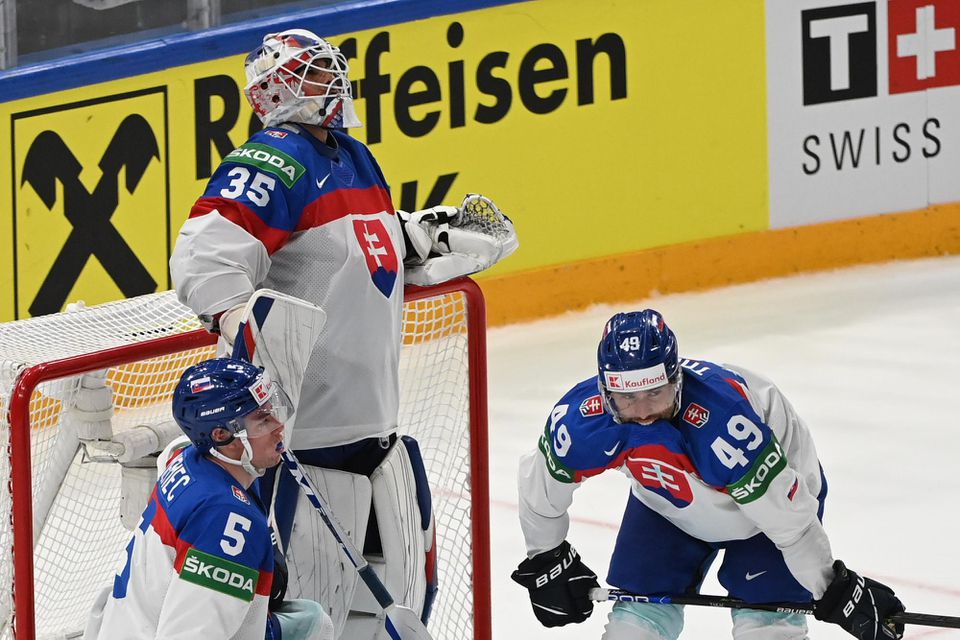 MS v hokeji 2022: Slovensko - Fínsko ( sklamaní Šimon Nemec, Adam Húska a Samuel Takáč)