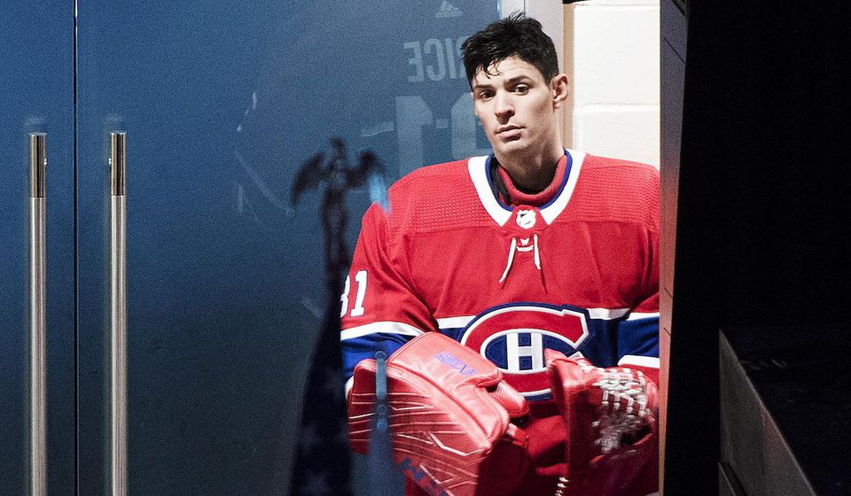 Smutný Carey Price (Montreal Canadiens)
