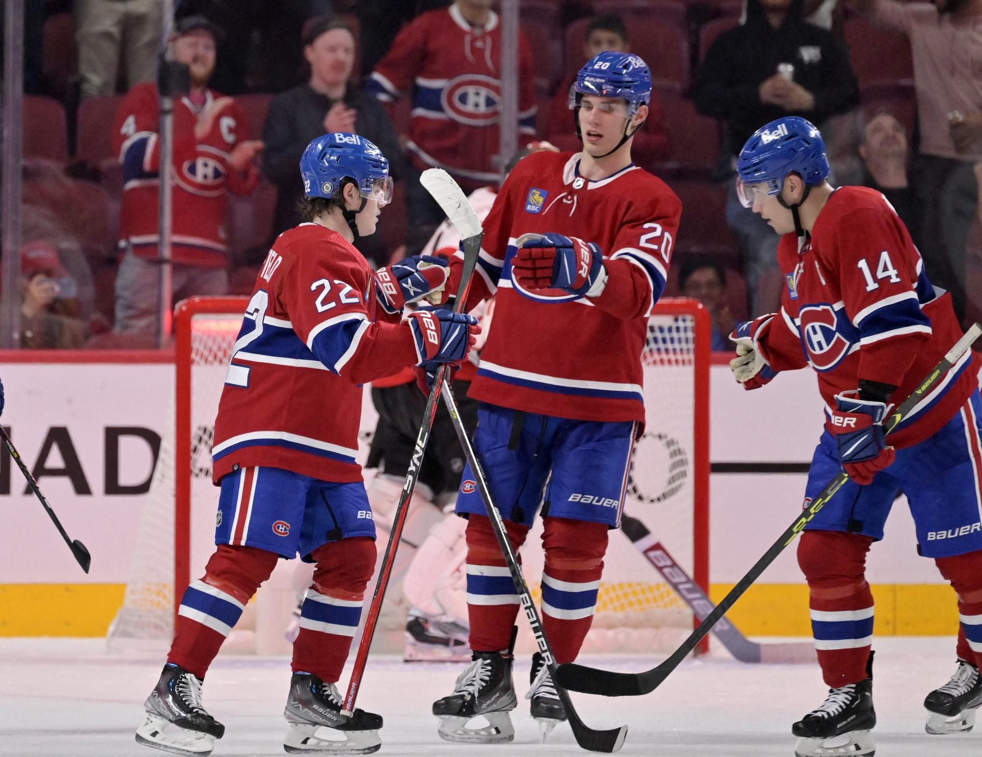 Cole Caufield, Juraj Slafkovsky, Nick Suzuki