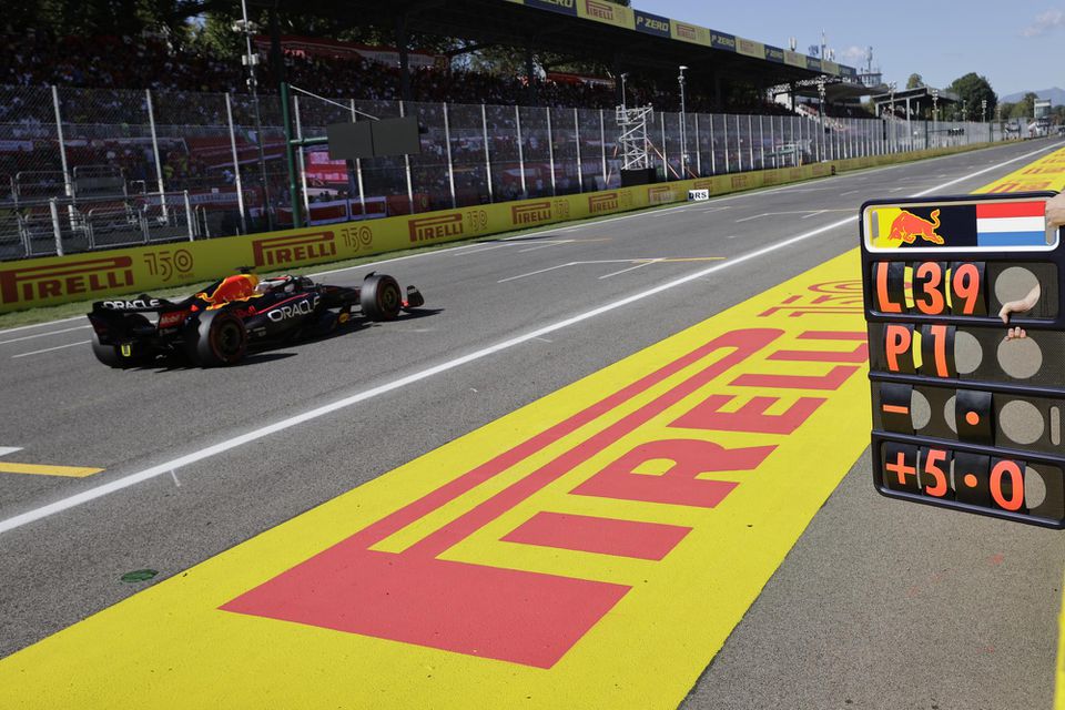 Max Verstappen počas Veľkej ceny Talianska 2022.