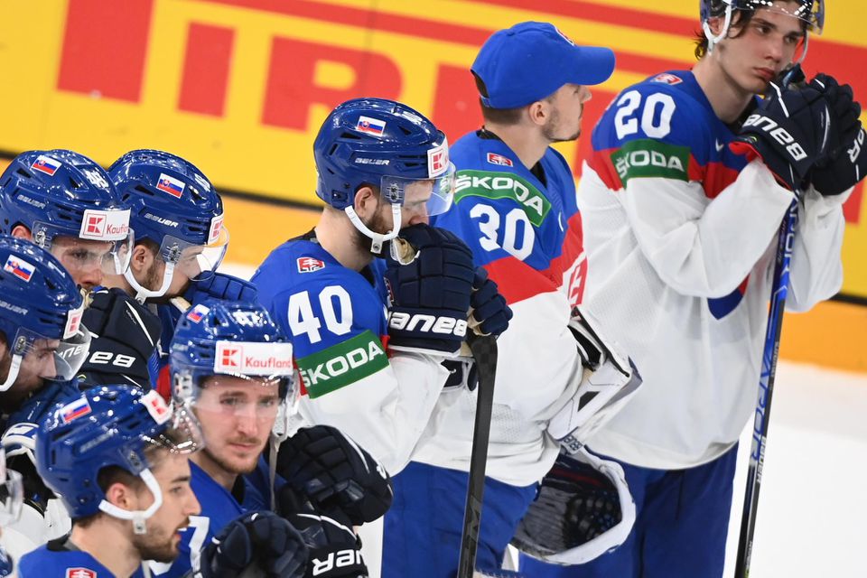 MS v hokeji 2022: Slovensko - Fínsko (Slovenskí hokejisti smútia po prehre)