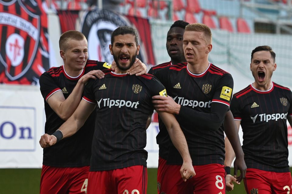 Radosť futbalistov FC Spartak Trnava.