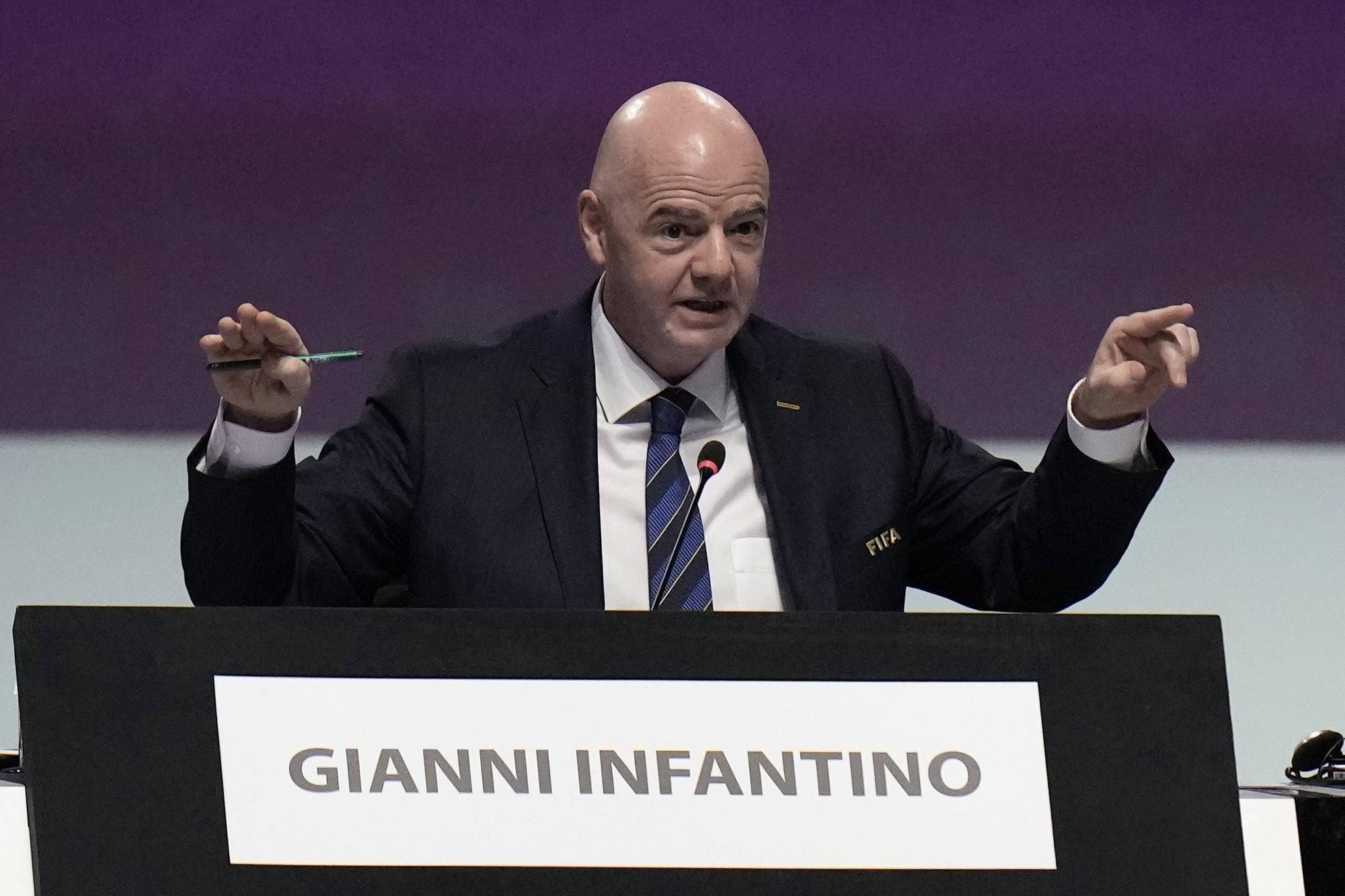 Švajčiar Gianni Infantino na štvrtkovom kongrese oznámil svoju opätovnú kandidatúru na post prezidenta FIFA.