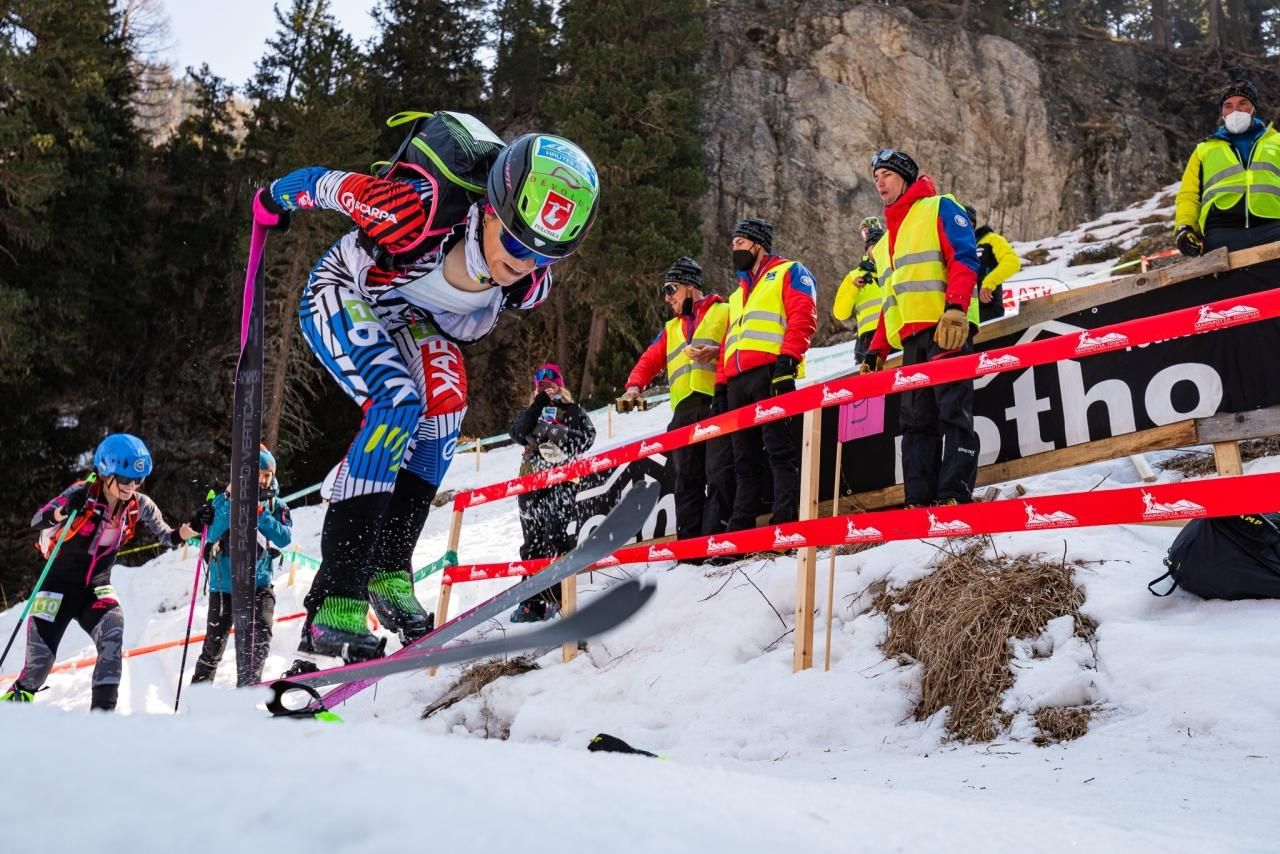 Takto u Marianny Jagerčíkovej vyzerá v praxi stiahnutie pásov z lyží v disciplíne šprint.