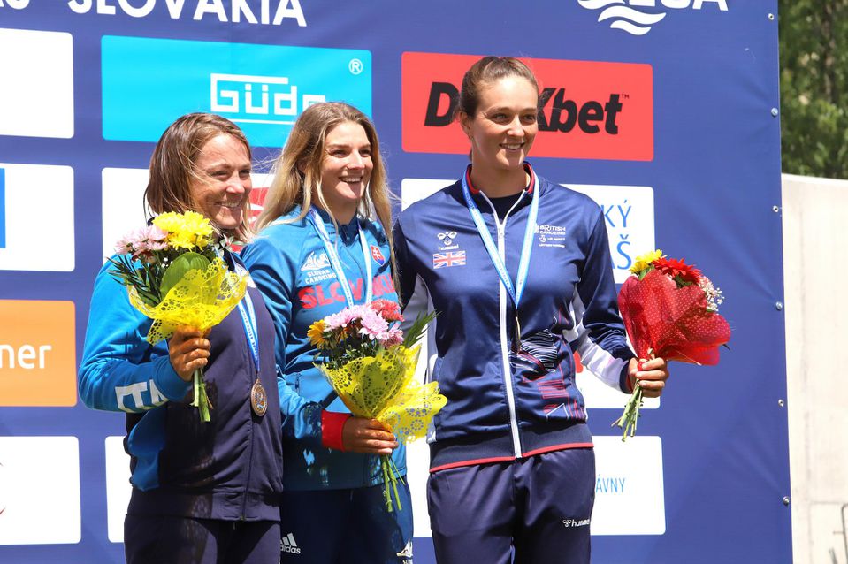 Eliška Mintálová (uprosted) získala zlatú medailu na ME vo vodnom slalome