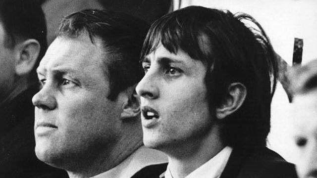 Johan Cruyff Rinus Michels v Ajaxe Amsterdam