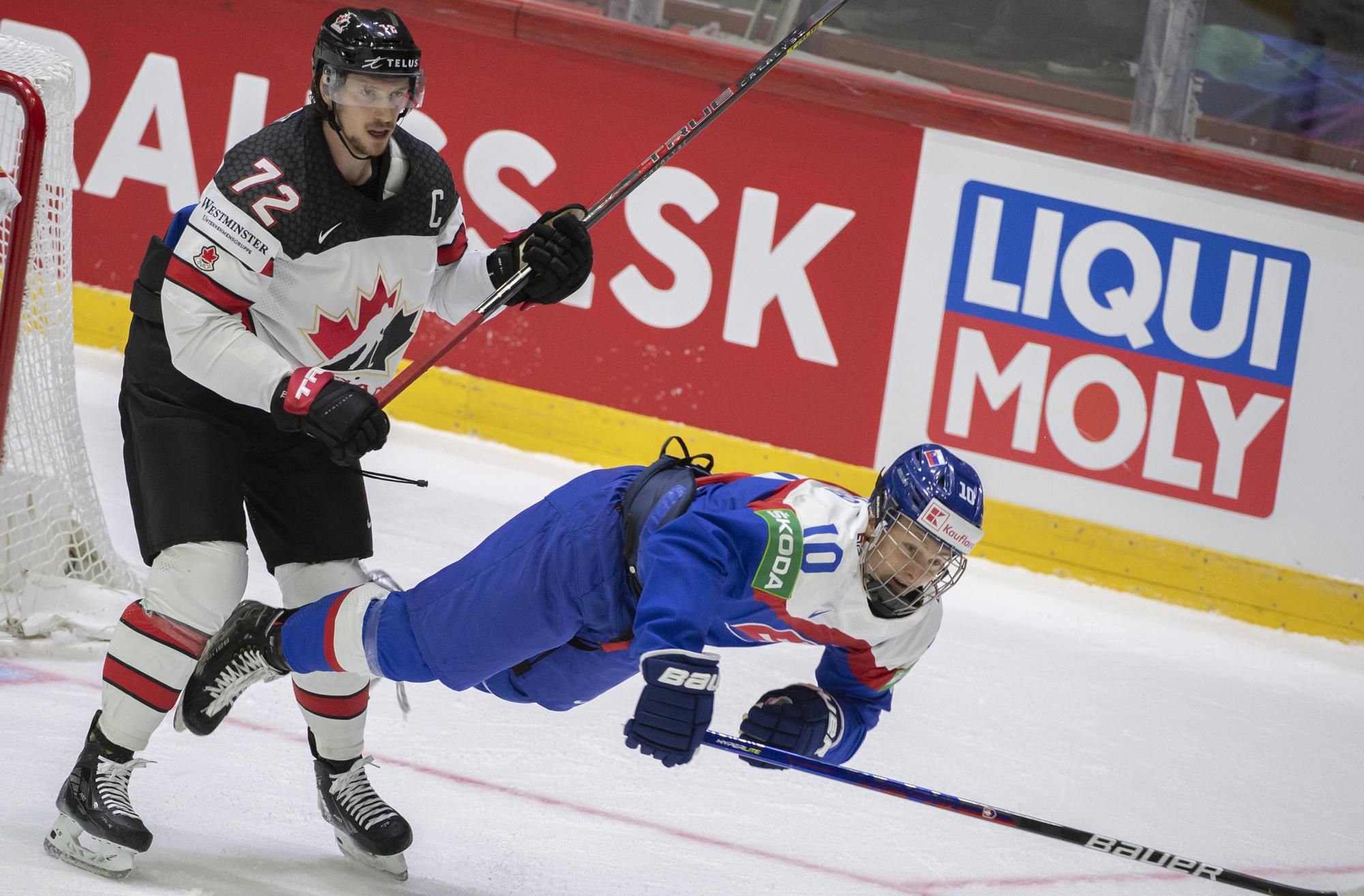 MS v hokeji 2022: Slovensko - Kanada (Adam Sýkora a Travis Sanheim)