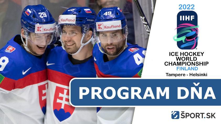 MS v hokeji 2022: Program dňa - utorok 24. máj - dnes hrá Slovensko