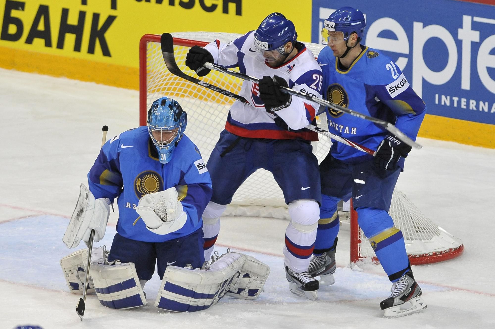 Slovensko - Kazachstan na MS v ľadovom hokeji 9. mája 2012 v Helsinkách