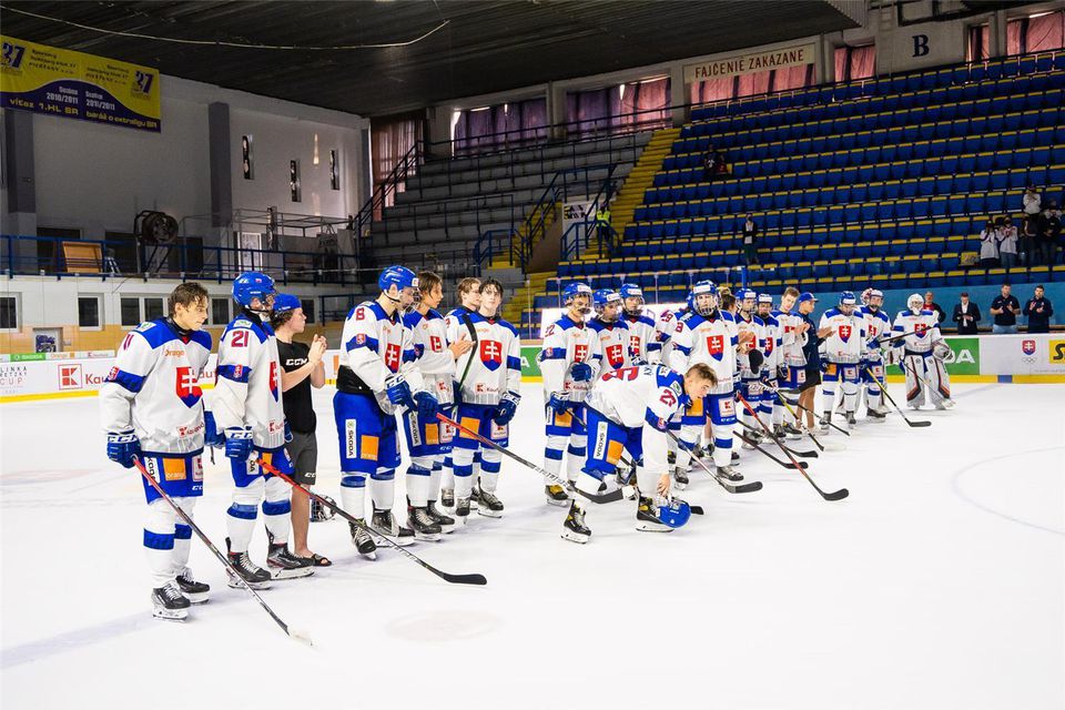 Slovenskí hokejisti na Hlinka Gretzky Cup.