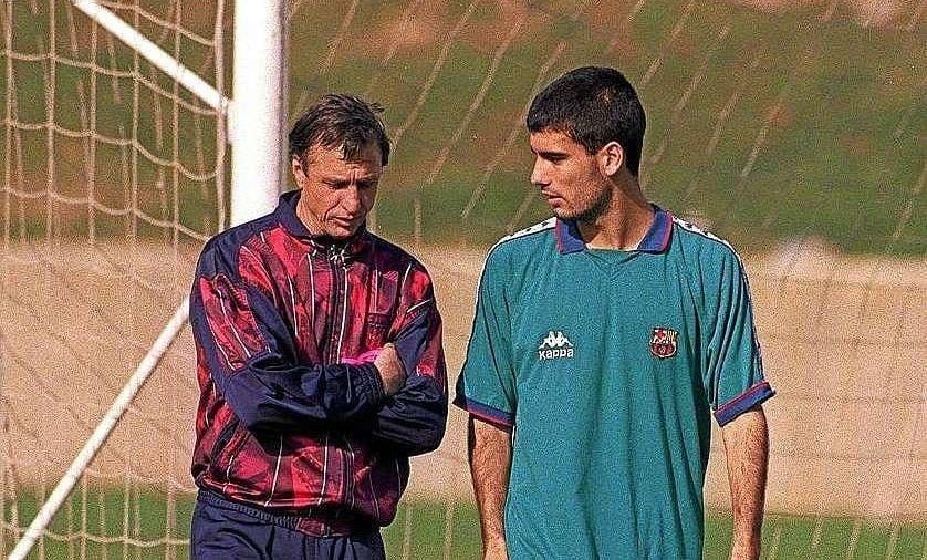 Učiteľ a žiak, Johan Cruyff a Pep Guardiola