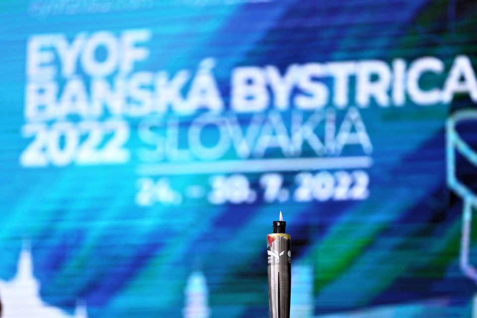 Oheň mieru pre EYOF 2022 v Banskej Bystrici.