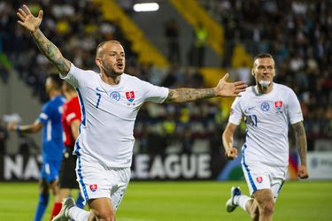 Liga národov: Vydreté tri body. Slovensko od hanby s Azerbajdžanom zachránil gólom Weiss