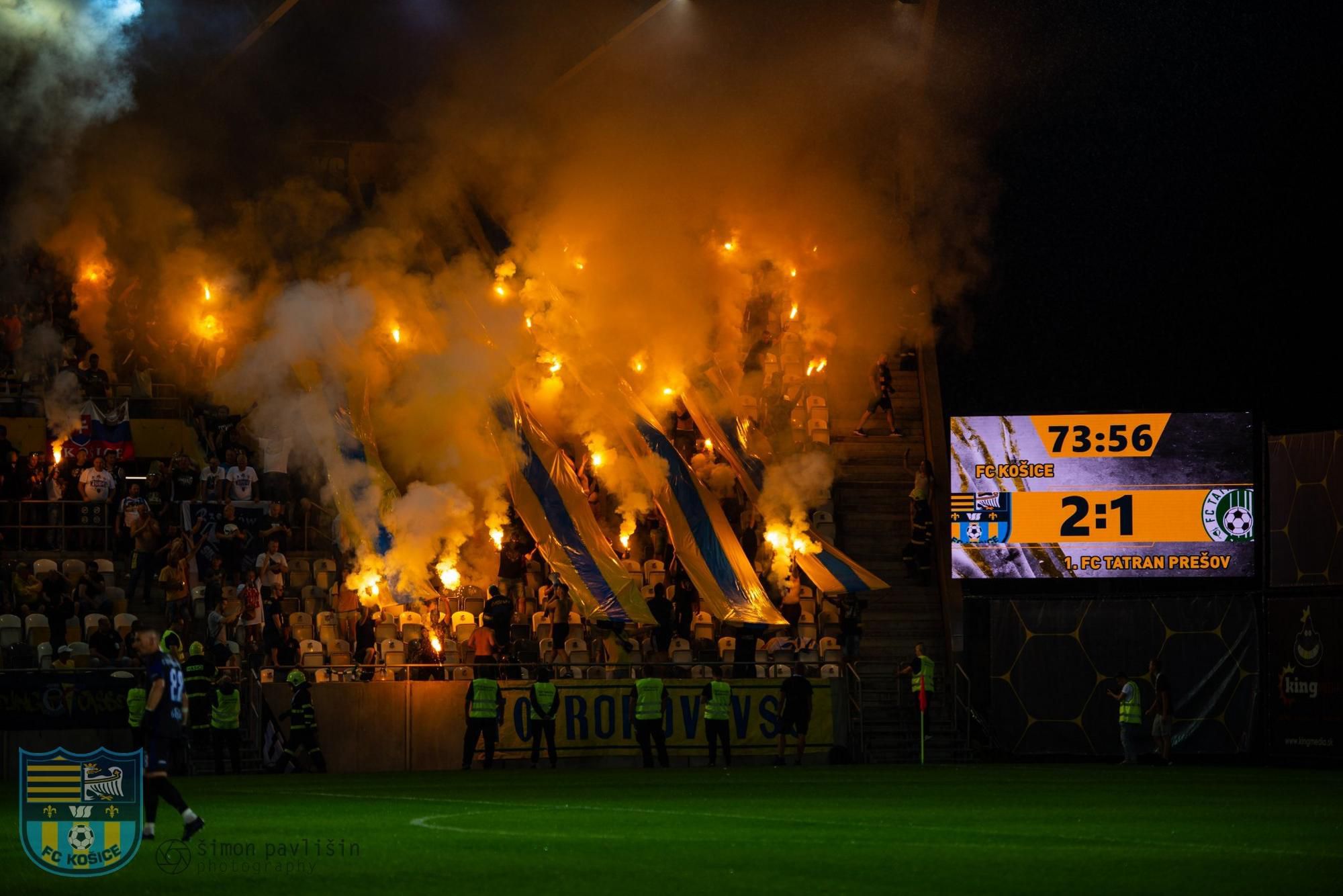 Fanúšikovia FC Košice na derby