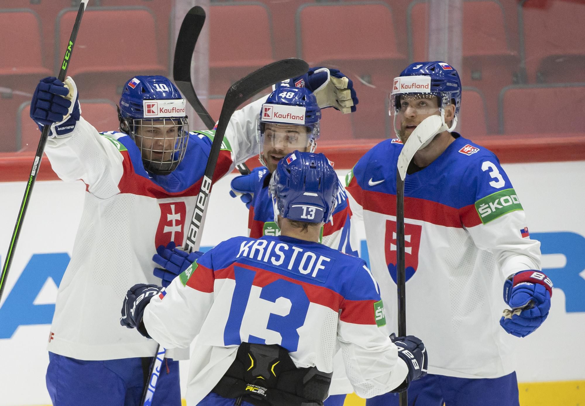 MS v hokeji 2022: Taliansko - Slovensko (Michal Krištof, Adam Sýkora, Daniel Gachulinec, Adam Jánošík)