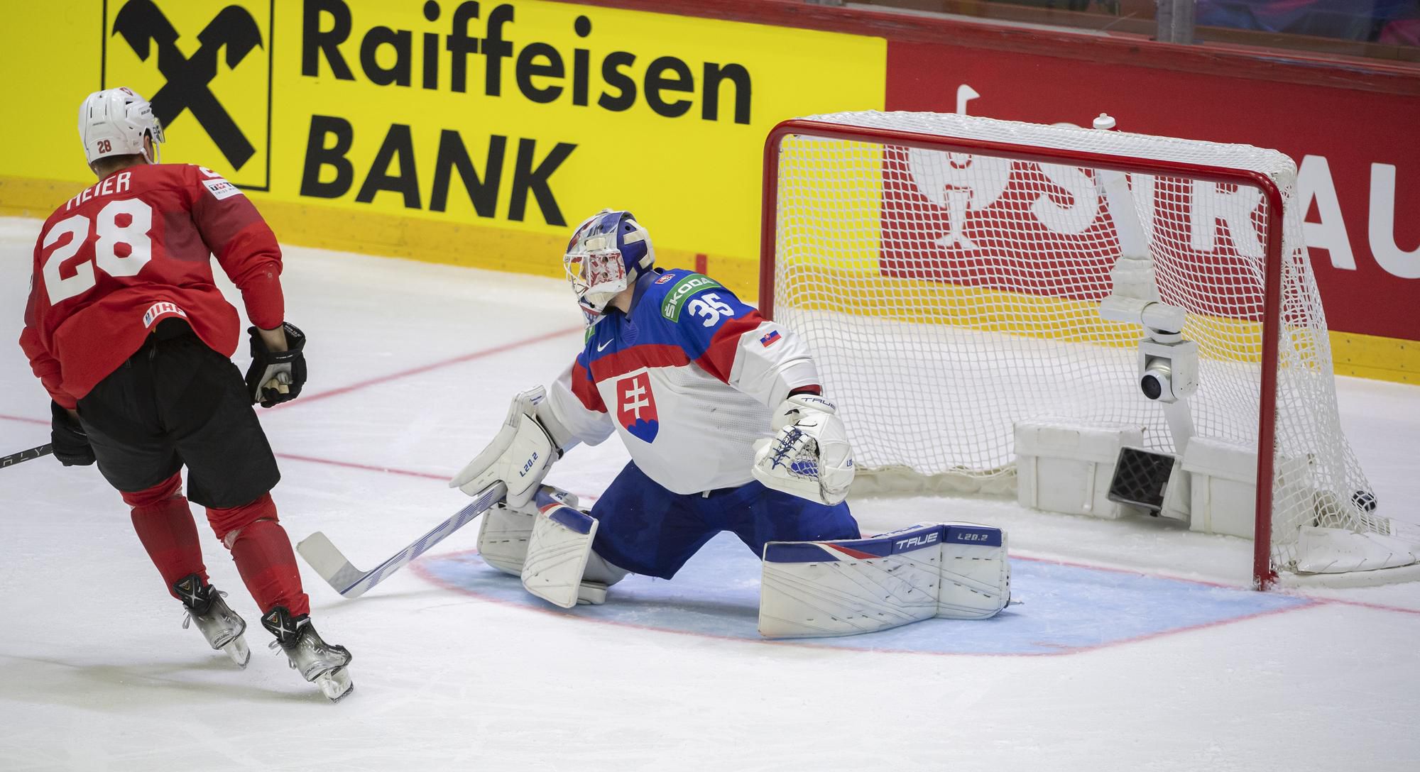 MS v hokeji 2022: Švajčiarsko - Slovensko (Timo Meier, Adam Húska)