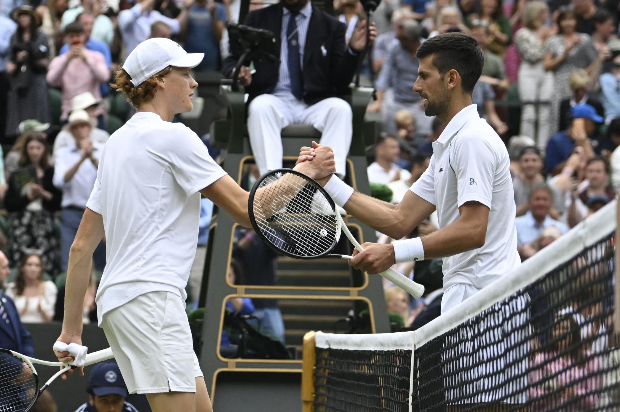 Jannik Sinner a Novak Djokovič