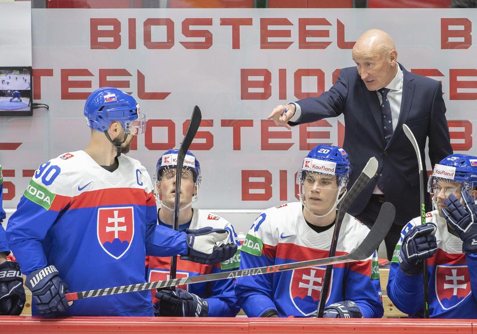 MS v hokeji 2022: Slovensko - Kanada (Craig Ramsay, Tomáš Tatar, Jakub Minárik, Juraj Slafkovský, Alex Tamáši)