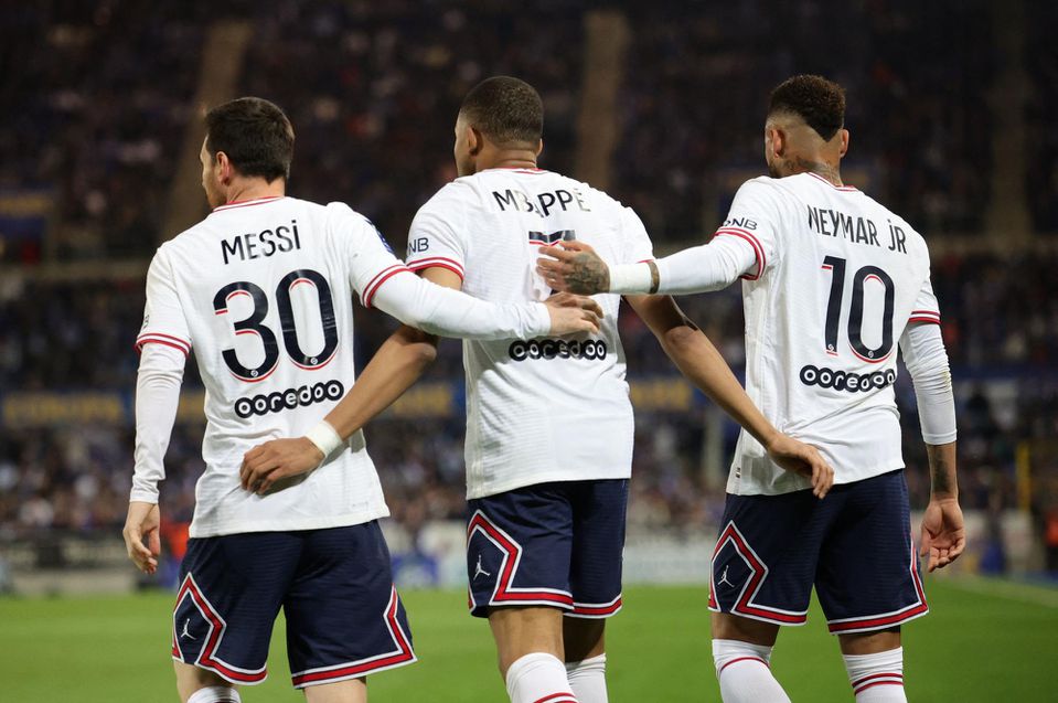Messi, Mbappé a Neymar v drese PSG