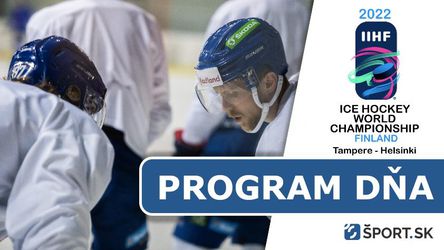 MS v hokeji 2022: Program dňa - piatok 13. máj - dnes hrá Slovensko