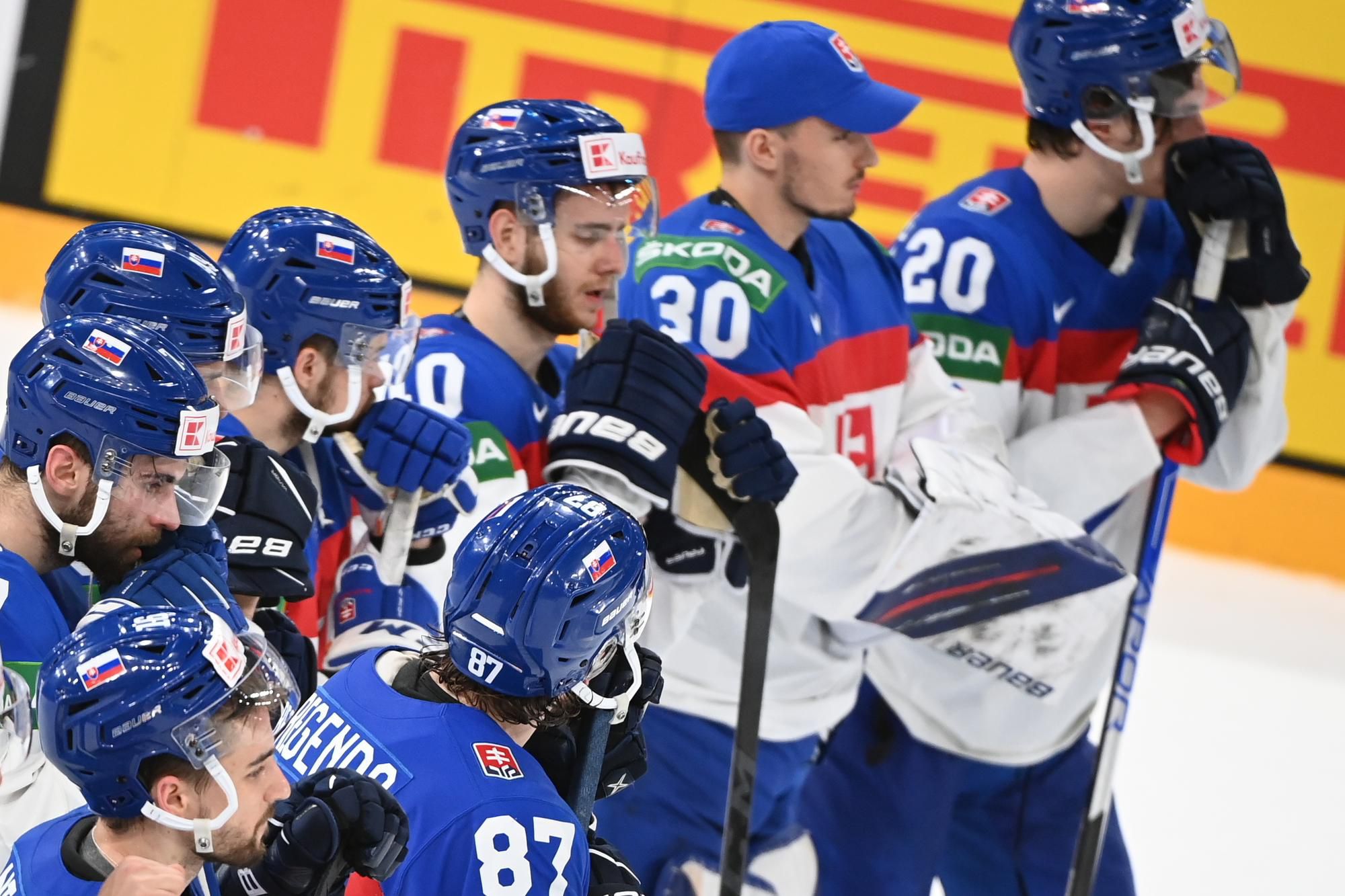 MS v hokeji 2022: Slovensko - Fínsko (Slovenskí hokejisti smútia po prehre)