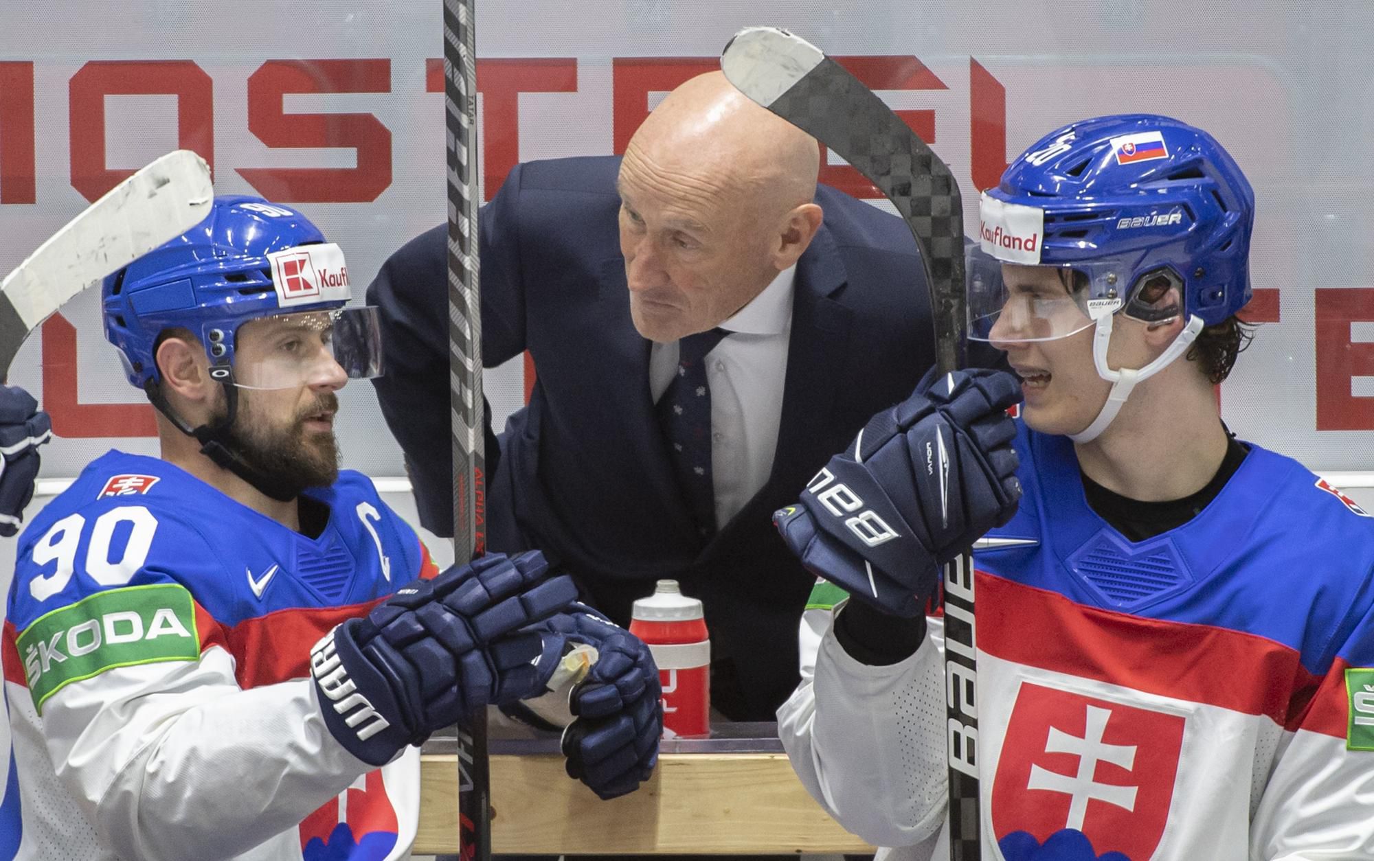 Tomáš Tatar, Craig Ramsay a Juraj Slafkovský, MS v hokeji 2022