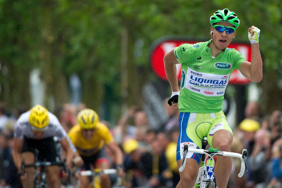 Peter Sagan na Tour de France v roku 2012.