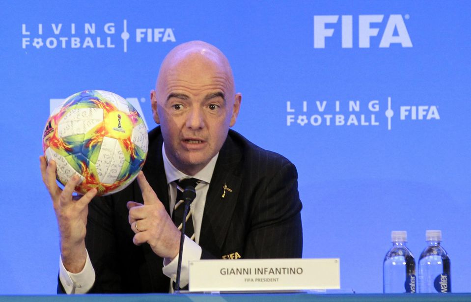Prezident FIFA Giani Infantino.