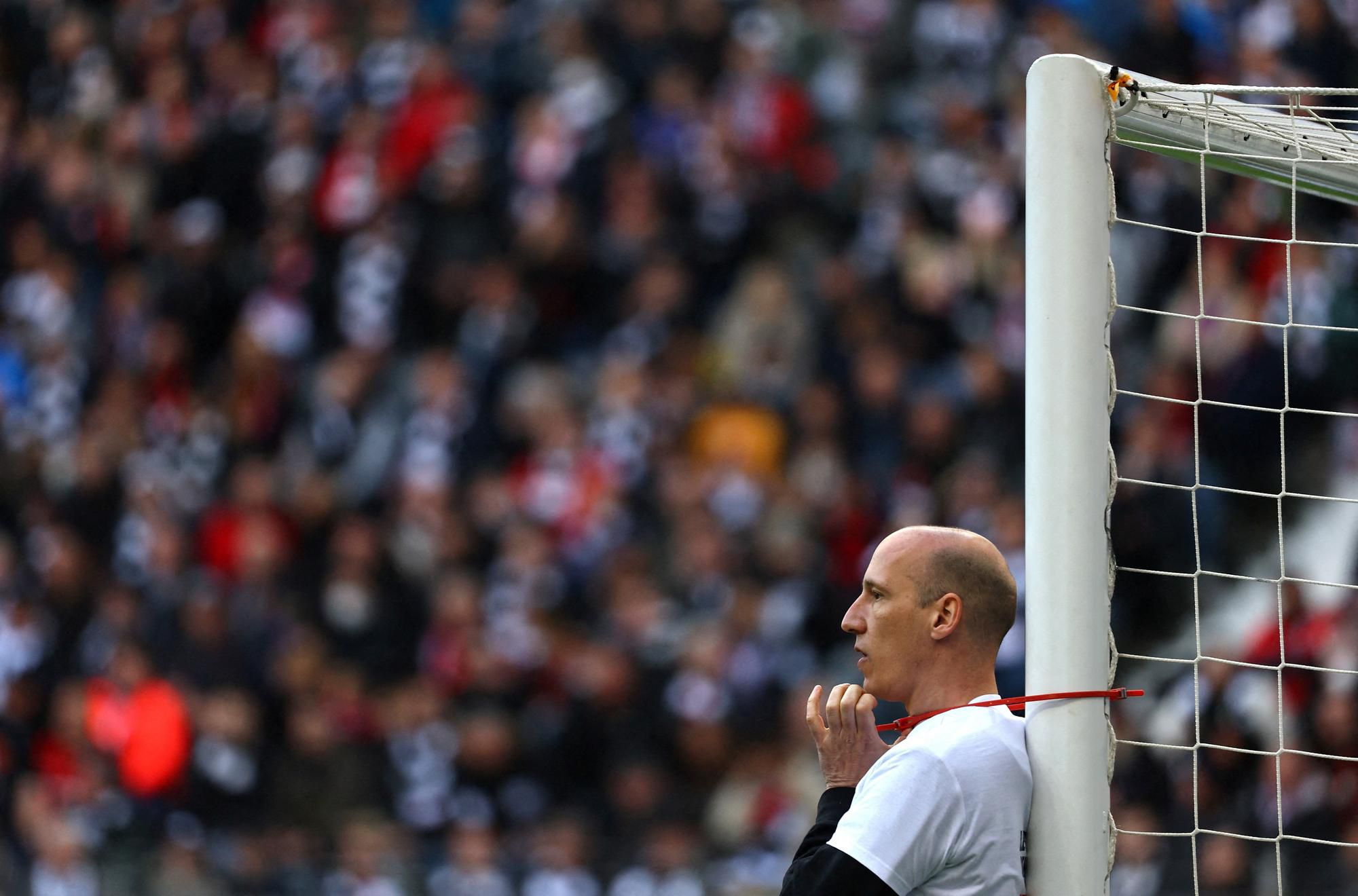 Aktivista na zápase Eintracht Frankfurt – SC Freiburg