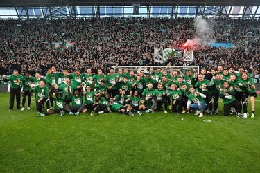 Ferencváros Budapešť oslavuje zisk majstrovského titulu