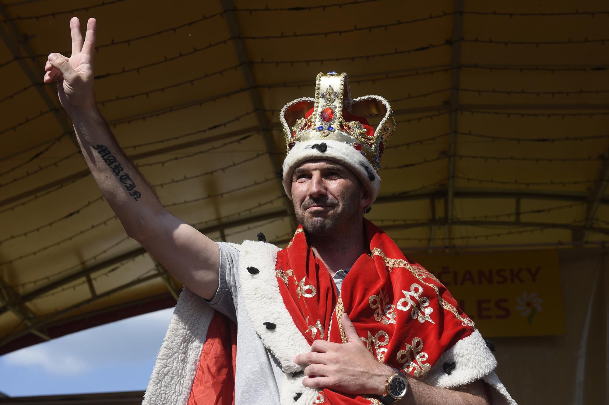 Martin Ševela po obhajobe majstrovského double s AS Trenčín