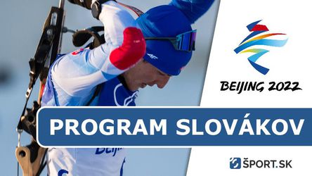 ZOH 2022: Program Slovákov - zimná olympiáda - sobota (12. február)