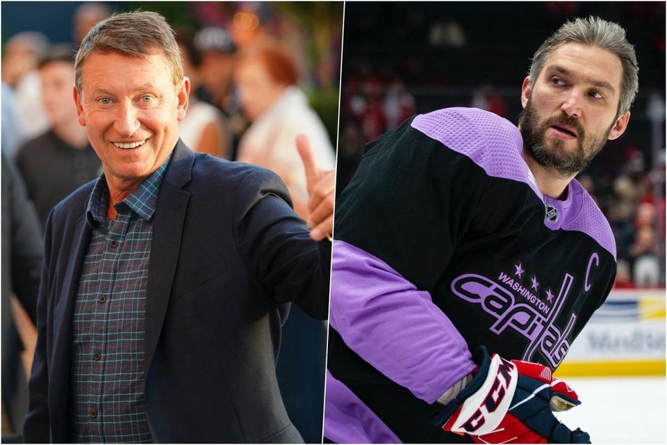 Wayne Gretzky a Alexander Ovečkin.