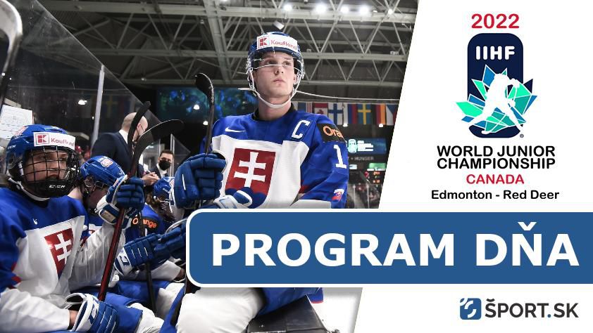 MS v hokeji U20: Program dňa - streda 29. december - dnes hrá Slovensko