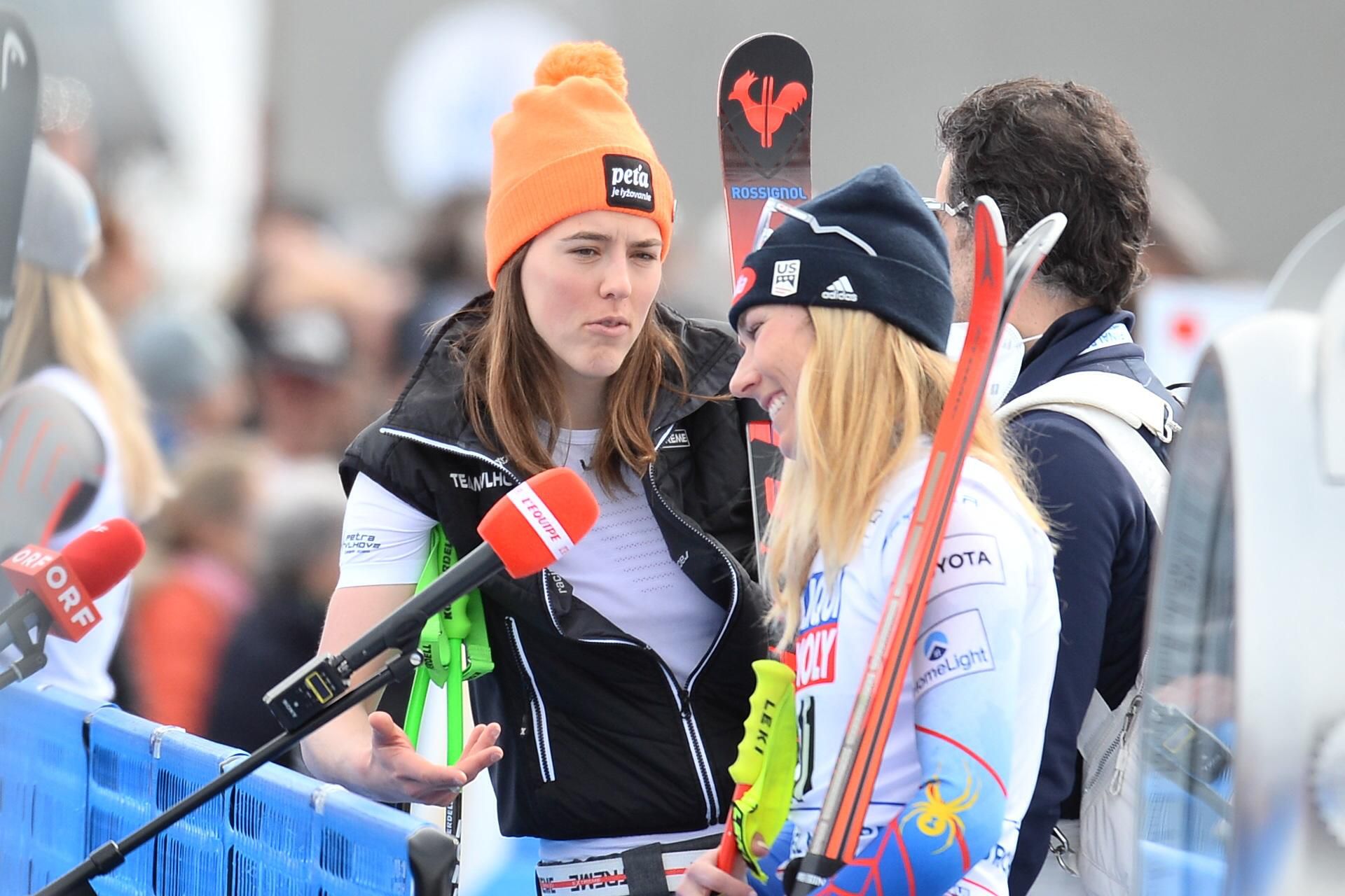 Petra Vlhová a Mikaela Shiffrinová