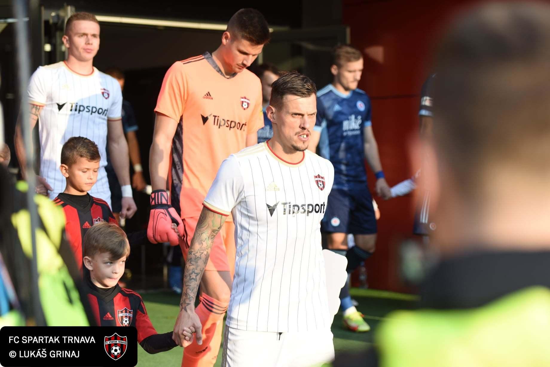 Martin Škrtel pred zápasom FC Spartak Trnava - ŠK Slovan Bratislava.