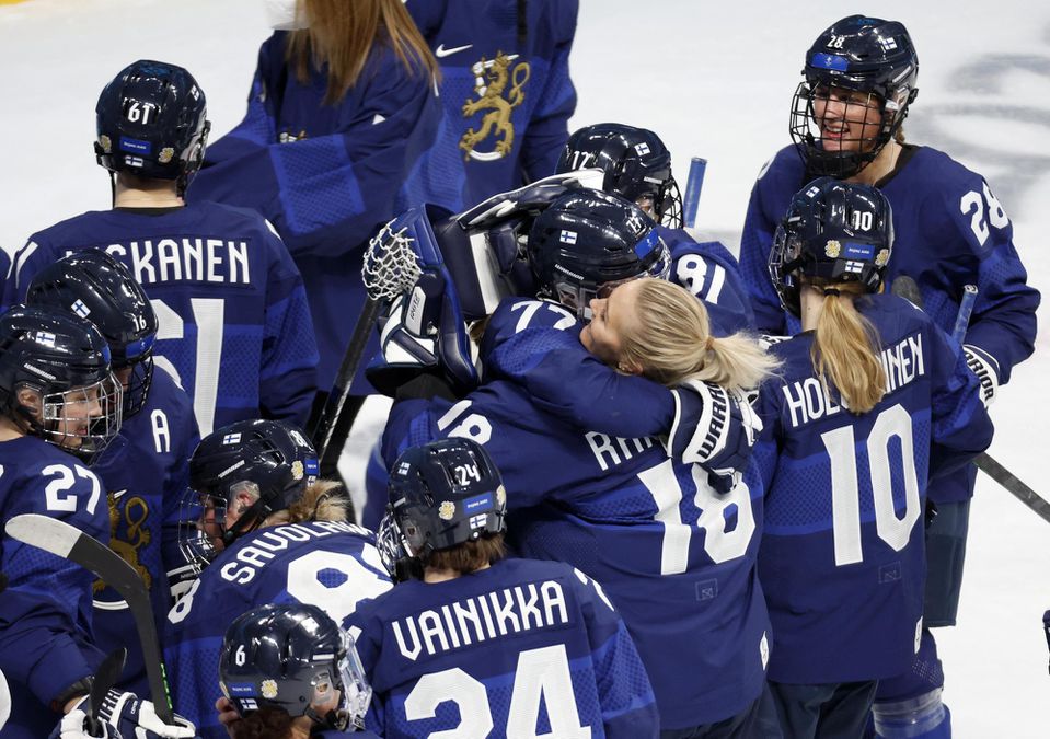 Fínske hokejistky.