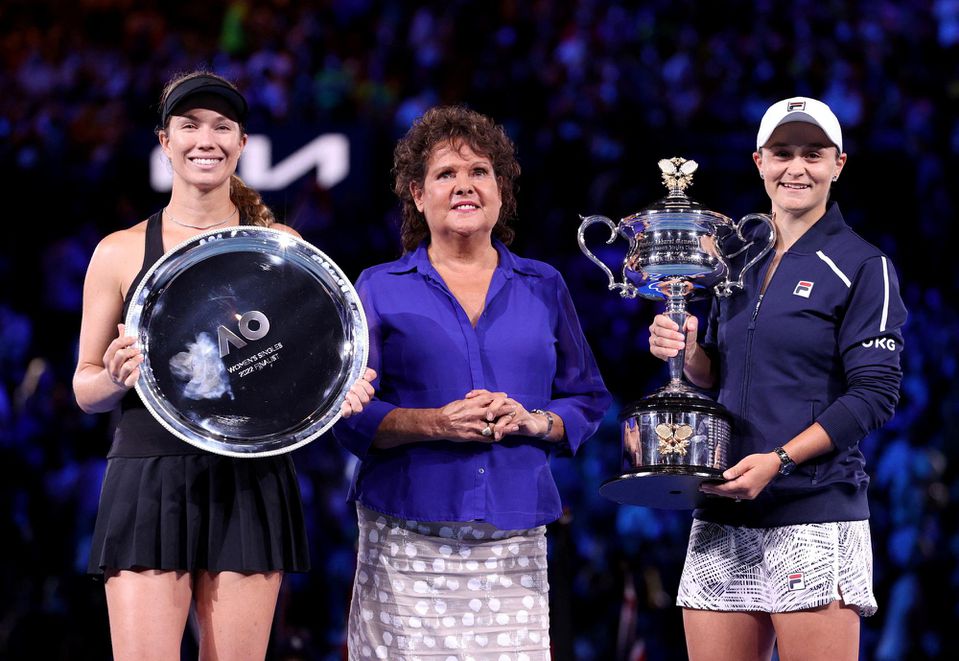 Finále ženskej dvojhry Australian Open: Ashleigh Bartyová - Danielle Rose Collinsová
