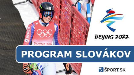ZOH 2022: Program Slovákov - ide Petra Vlhová - zimná olympiáda - streda (9. február)