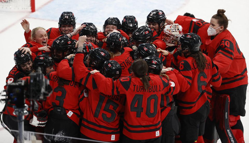 Peking 2022 - hokej ženy: Kanada - USA.
