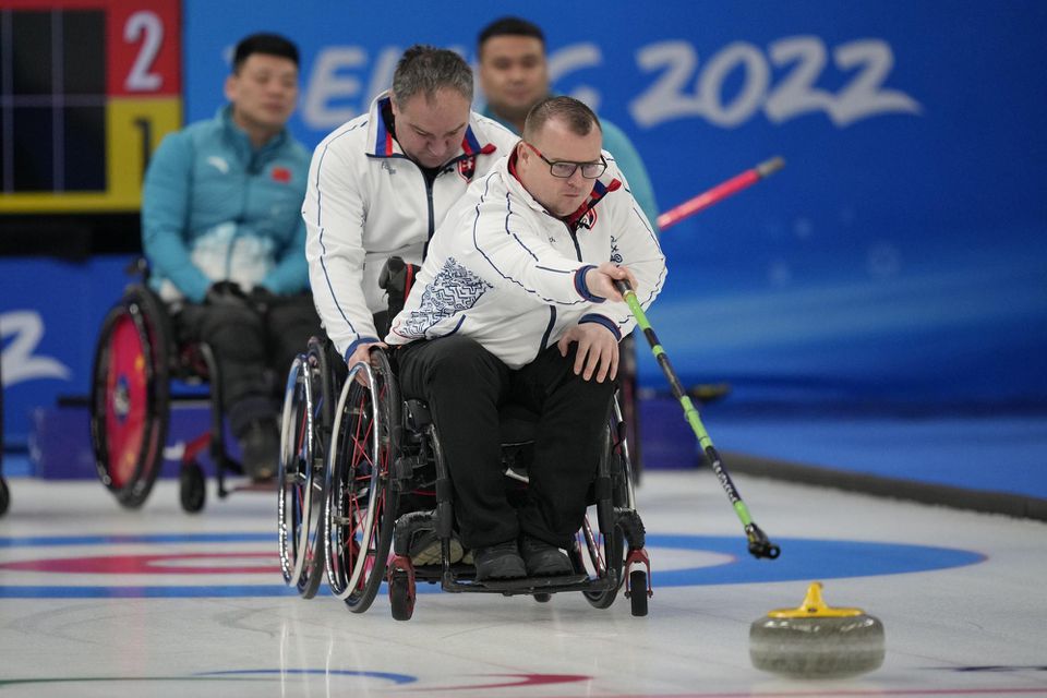 Slovenský reprezentanti v curlingu na vozíku Peter Zaťko