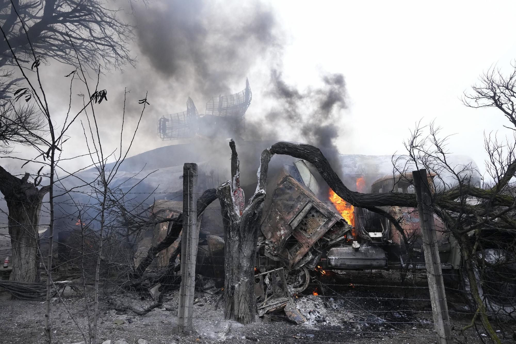 Zničený radar na Ukraine