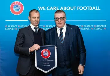 Prezident SFZ Ján Kováčik rokoval s prezidentom UEFA Aleksandrom Čeferinom